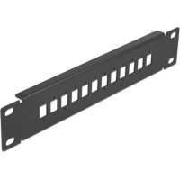 Delock 10″ Fiber Optic Patch Panel 12 Port for SC Simplex / LC Duplex 1U black
