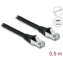 Delock RJ45 Network Cable Cat.6A S/FTP PUR Outdoor 0.5 m black