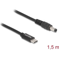Delock Laptop Charging Cable USB Type-C™ male to 5.5 x 2.1 mm male