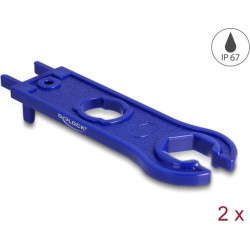 Delock Tool for DL4 Cables and Connectors, hexagonal, blue 2 pcs