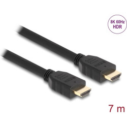 Delock High Speed HDMI Cable 48 Gbps 8K 60 Hz black 7 m