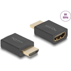 Delock High Speed HDMI with Ethernet Adapter male to female 8K 60 Hz black