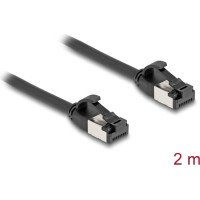 Delock RJ45 Cable plug to plug Cat.8.1 flexible 2 m black