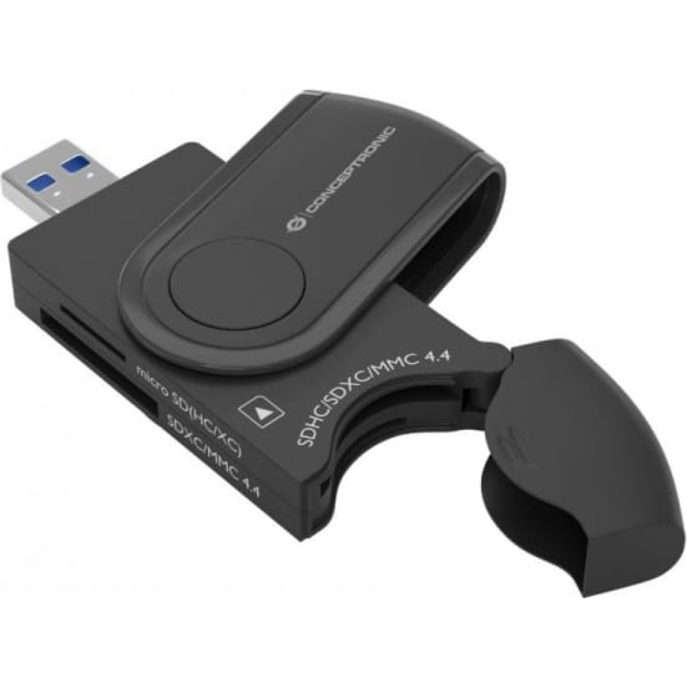Conceptronic StreamVault BIAN04B karšu lasītājs USB 3.2 Gen 1 (3.1 Gen 1) Type-A Melns