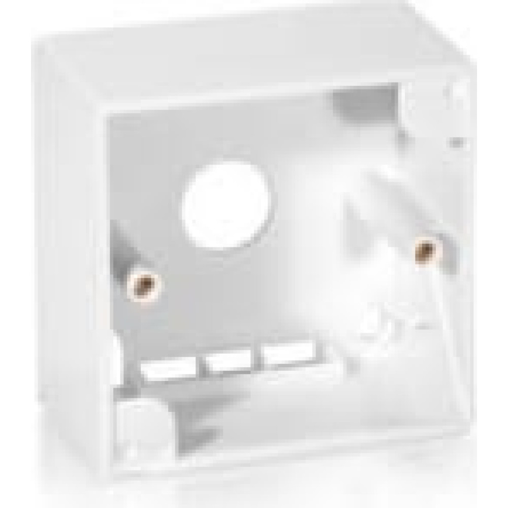 Equip Aufputz-Halterung für Frontplatten   RAL 9010 Reinweiß