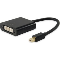 Equip 133433 video kabeļu aksesuārs Mini DisplayPort DVI-I Melns