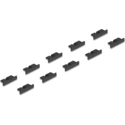 Delock Dust Cover for USB 3.0 Type Micro-B female without grip 10 pieces black