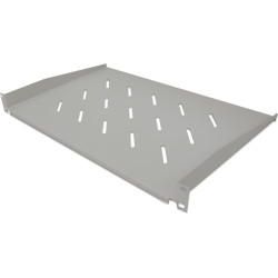 Intellinet 19" Fachboden 300mm Frontmont. 1HE perforiert gra