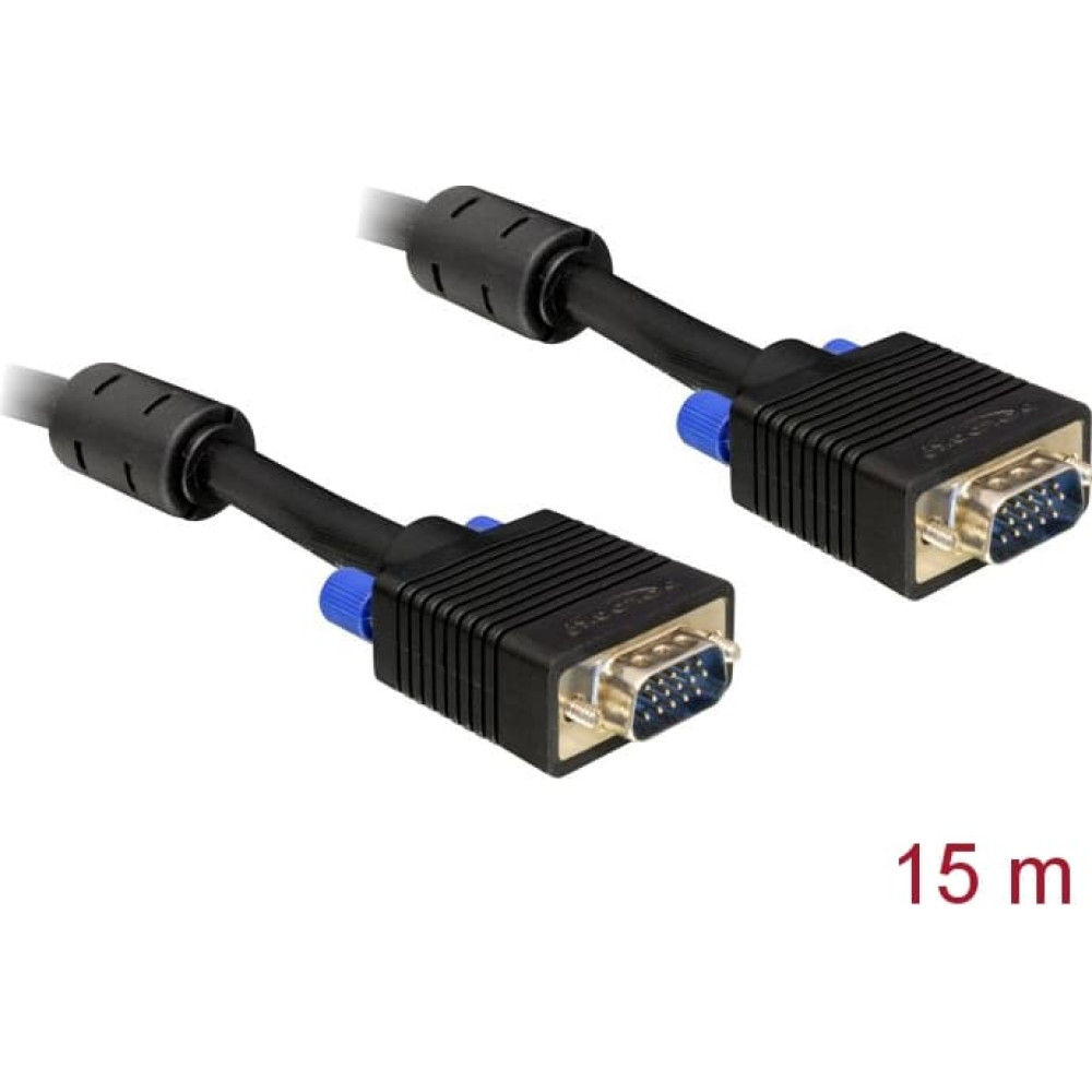 Delock Cable SVGA 15m male-male