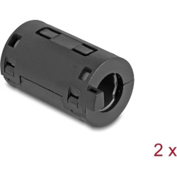 Delock Ferrit Core / Ferrit Ring for round cable 11 mm 2 pieces black