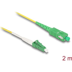 Delock Cable Optical Fibre LC-APC to SC-APC Simplex Singlemode OS2 2 m