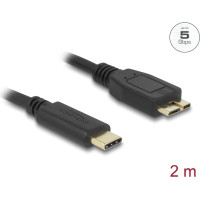 Delock USB 5 Gbps Cable USB Type-C™ male to USB Type Micro-B male 2 m