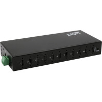 Exsys EX-12277HMS 10-Port USB 3.2 Gen 2 Metall HUB, mit 10x C-Anschlüsse