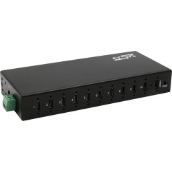 Exsys EX-12277HMS 10-Port USB 3.2 Gen 2 Metall HUB, mit 10x C-Anschlüsse