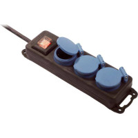 Bachmann distribution socket 3x CEE7/3, IP44, 1.5m