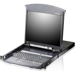 Aten KL1508AiM KVM Over IP Switch, 8 Port, 43cm LCD, VGA, PS/2-USB, DE-Layout