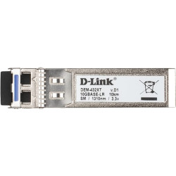 D-Link DEM-432XT tīkla raiduztvērēja modulis Optiskā škiedra 10000 Mbit/s SFP+ 1310 nm