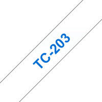 Brother TC-203 marķēšanas lenta Zils uz balta
