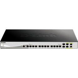 D-Link DXS-1210-16TC/E tīkla pārslēgs Vadīts L2 10G Ethernet (100/1000/10000) Pelēks