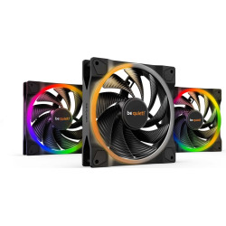 Be Quiet! Light Wings | 140mm PWM Triple Pack high-speed Datora korpusam Ventilators 14 cm Melns 3 pcs