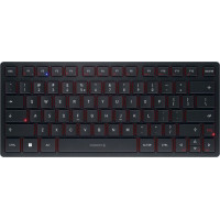 Cherry JK-9250CN-2 tastatūra Universāls USB + RF Wireless + Bluetooth QWERTY Ķīniešu tradicionālā Melns, Sarkans