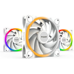 Be Quiet! Light Wings White | 120mm PWM high-speed Triple-Pack Datora korpusam Ventilators 12 cm Balts 3 pcs