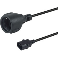 Equip 112106 elektrības kabelis Melns 0,25 m IEC C14 CEE7/3