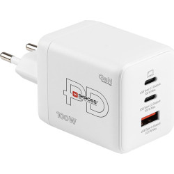 Skross Power Charger Combo+, 2x USB-C, 1x USB-A, GaN, 100W