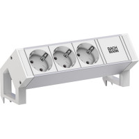 Bachmann DESK2 ALU WHITE 3xCEE7/3 0.2m GST18 RAL9010