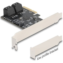 Delock PCI Express x4 Card to 5 Port SATA Controller - Low Profile Form Factor
