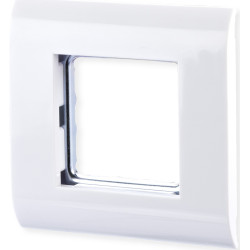 Metz Connect Rahmen 80x80 mm für 45x45 mm weiß