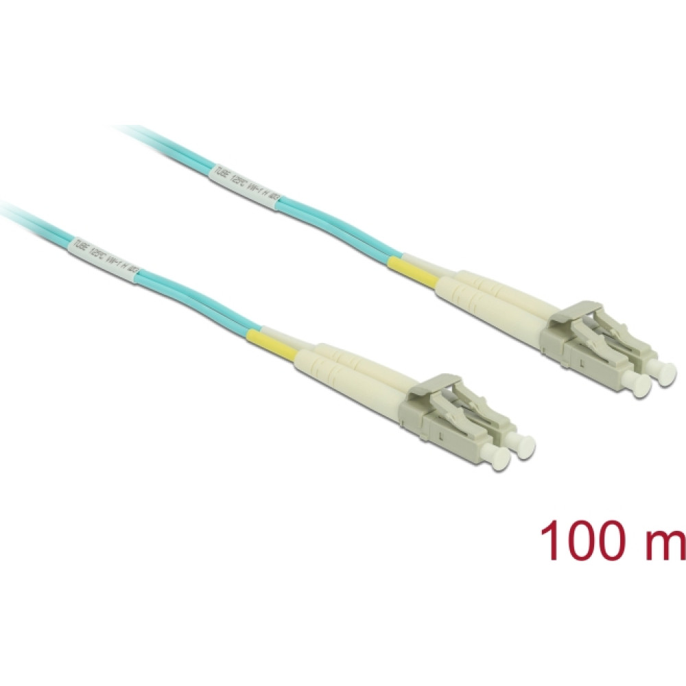 Delock Cable Optical Fibre LC Duplex Multi-mode OM3 100 m