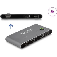 Delock USB-C™ KVM Switch to HDMI 8K 60 Hz with USB 2.0