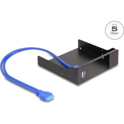 Delock 5.25″ Metal Installation Frame for Slim Bay Mobile Rack with USB 5 Gbps Hub