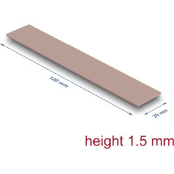 Delock Thermal Conductive Pad 120 x 20 x 1.5 mm for M.2 modules 3.0 W/mK - non-silicone