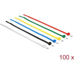 Delock Cable ties coloured L 200 x W 3.6 mm 100 pieces