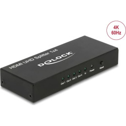 Delock HDMI UHD Splitter 1 x HDMI in > 4 x HDMI out 4K