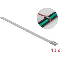 Delock Stainless Steel Cable Ties L 300 x W 7.9 mm 10 pieces