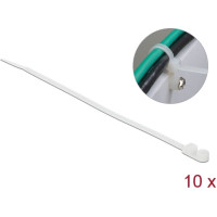 Delock Cable Tie with Fastening Eyelet L 200 x W 4.8 mm white 10 pieces