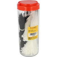 Delock Cable tie assortment box 500 pieces black / white