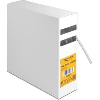 Delock Heat shrink tube box, Shrinkage ratio 2:1, 15 m x 2.4 mm transparent
