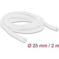 Delock Braided Sleeve self-closing 2 m x 25 mm white