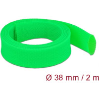 Delock Braided Sleeve stretchable 2 m x 38 mm green