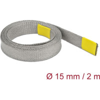 Delock Braided sleeve for EMC shielding stretchable 2 m x 15 mm