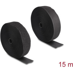 Delock Heavy-duty Hook-and-Loop tape L 15 m x W 50 mm black