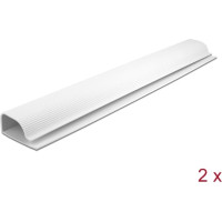 Delock Cable Duct for under-table mounting 63 x 28 mm - length 400 mm 2 pieces white