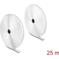 Delock Heavy-duty Hook-and-Loop tape L 25 m x W 20 mm white