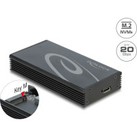 Delock External Enclosure for M.2 NVMe PCIe SSD with SuperSpeed USB 20 Gbps (USB 3.2 Gen 2x2) USB Type-C™ female