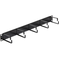 Delock 19″ Cable Management Panel black