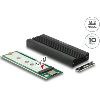 Delock External Enclosure for M.2 NVMe PCIe SSD with SuperSpeed USB 10 Gbps (USB 3.2 Gen 2) USB Type-C™ female
